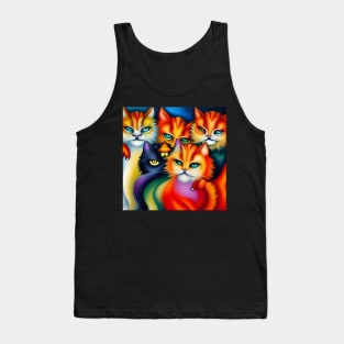 Colorful cats Tank Top